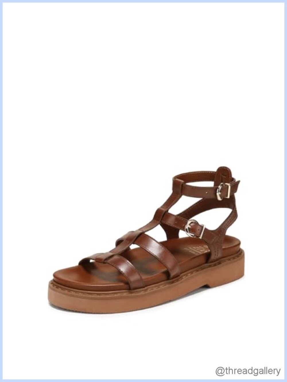 Naturalizer 27 Edit Lexie Leather Gladiator Heeled Sandal Platform